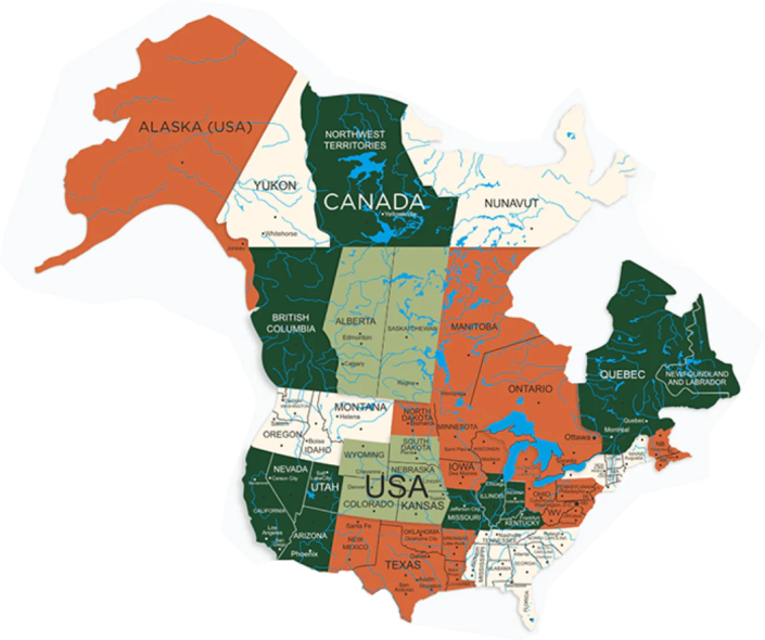 3D Custom Map Puzzle - Prime