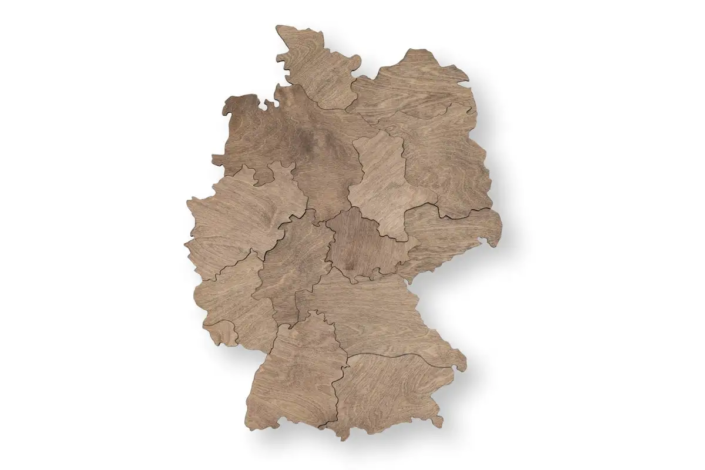 Germany Map Puzzle - Blanc