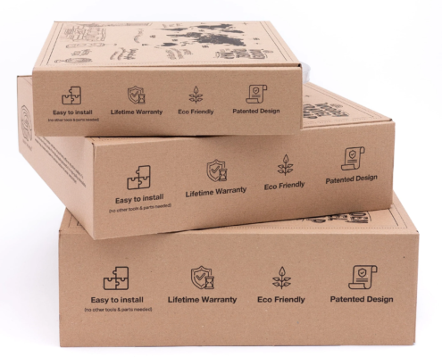 Wooden world maps Box