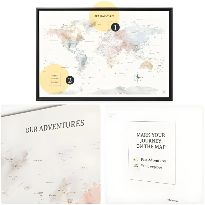 Personalized Wooden Maps