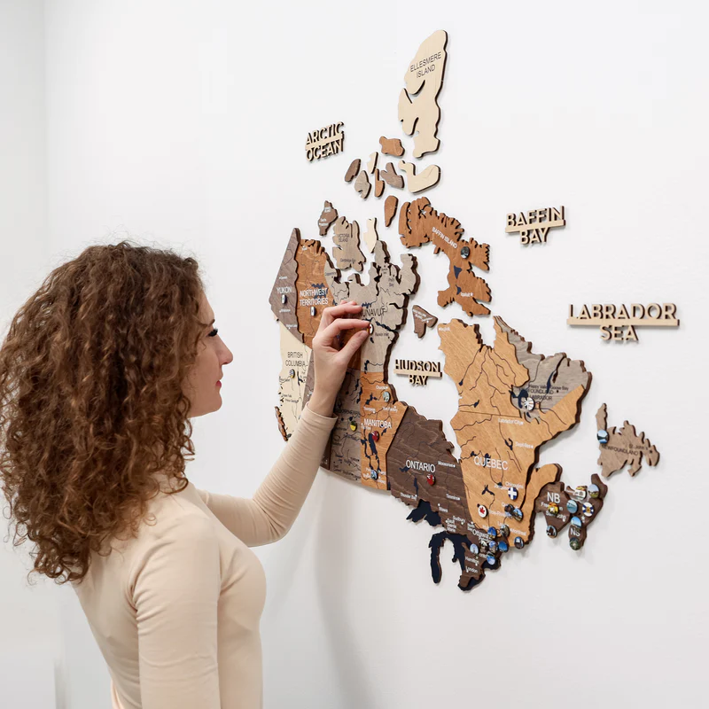 regional-maps-canada-multicolor-i1.webp Canada Wooden Maps for Home