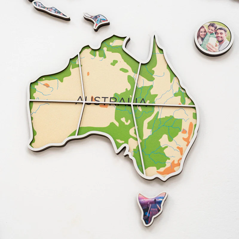 Landscape photo world map