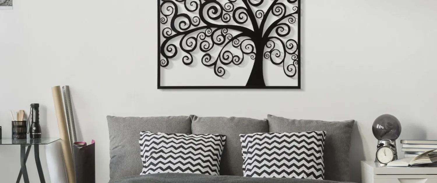 metal wall art for bedroom